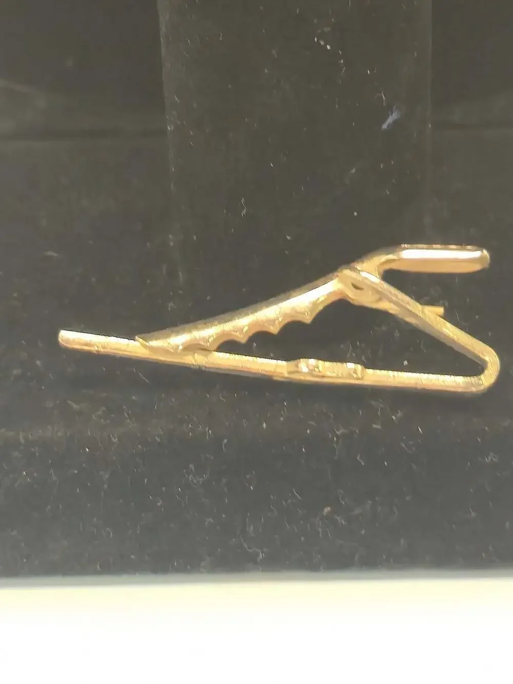 Vintage Gold Tone Rifle Tie Clip Bar